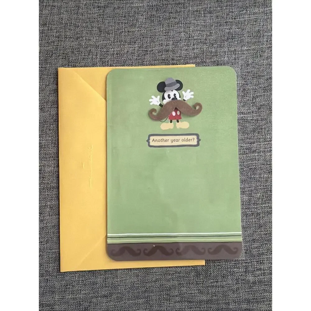Hallmark Disney Birthday Greeting Card Mickey Mouse Another Year Older?